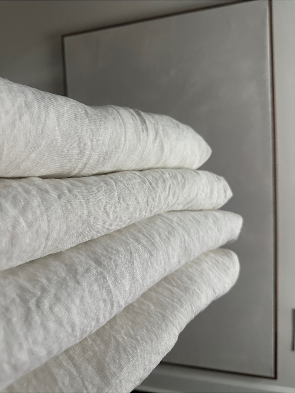 Threshold White Linen Curtains - 90” 4 panels